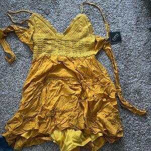 Zaful yellow dress